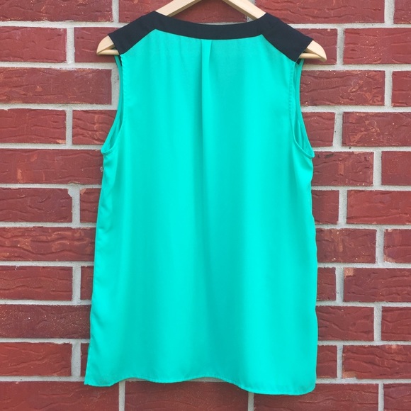 Vince Camuto teal green top size L - Picture 2 of 6